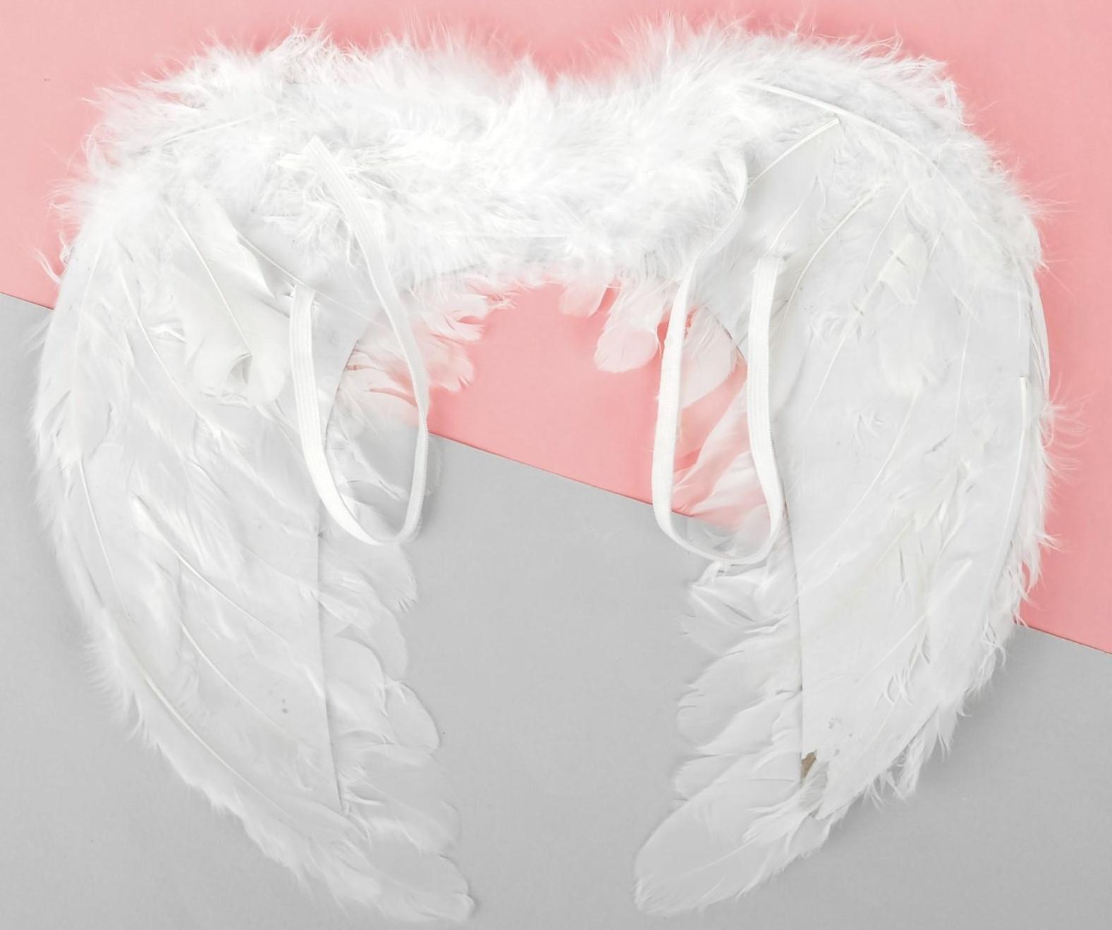 Крылья ангела, на резинке, цвет белый