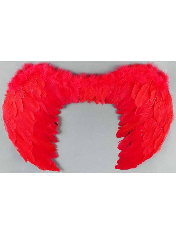 Крылья ангела, на резинке, 65×40 см, красные