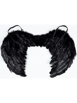 Крылья ангела, на резинке, цвет чёрный