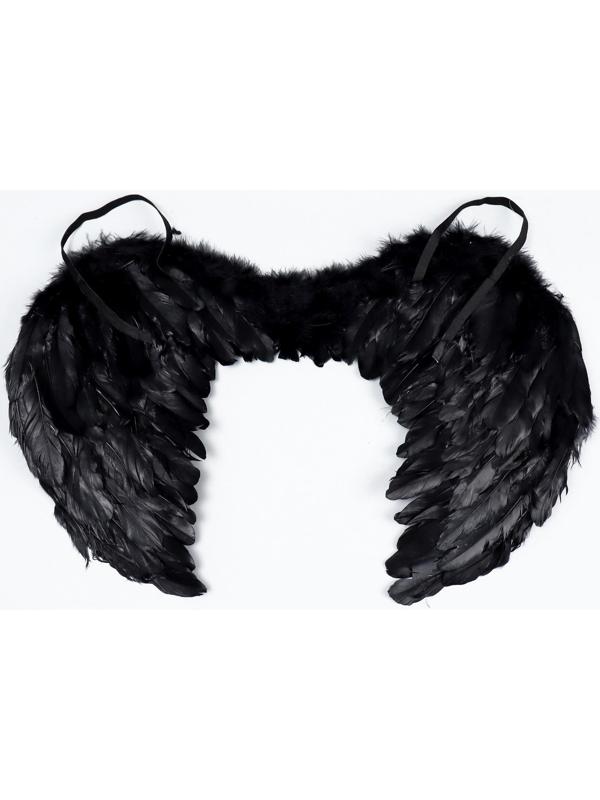 Крылья ангела, на резинке, цвет чёрный
