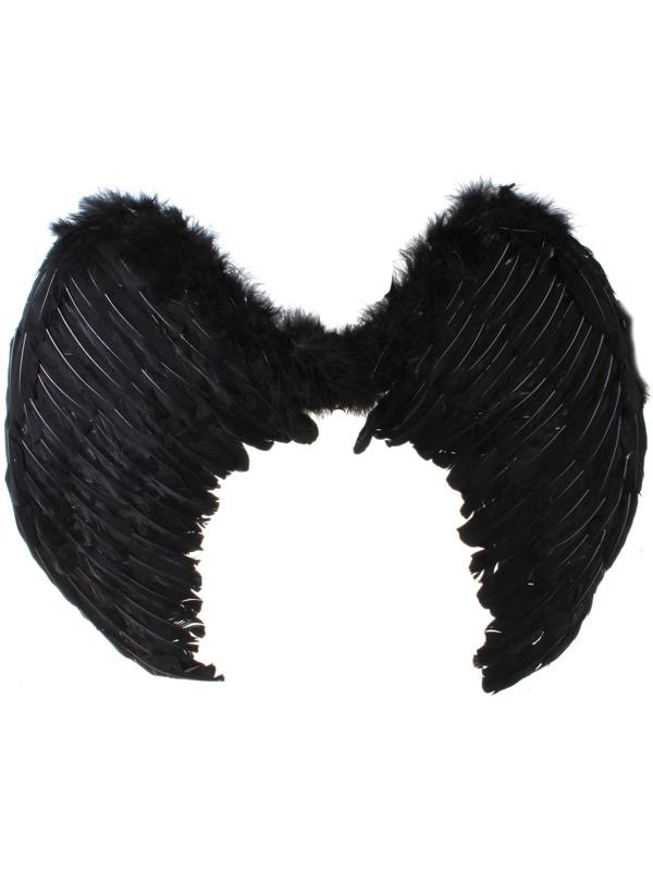 Крылья ангела, на резинке, 75 х 55 см, цвет чёрный