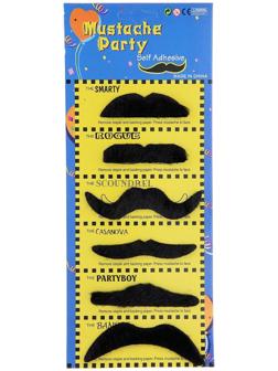 Карнавальные усы «Мини», набор 6 шт.