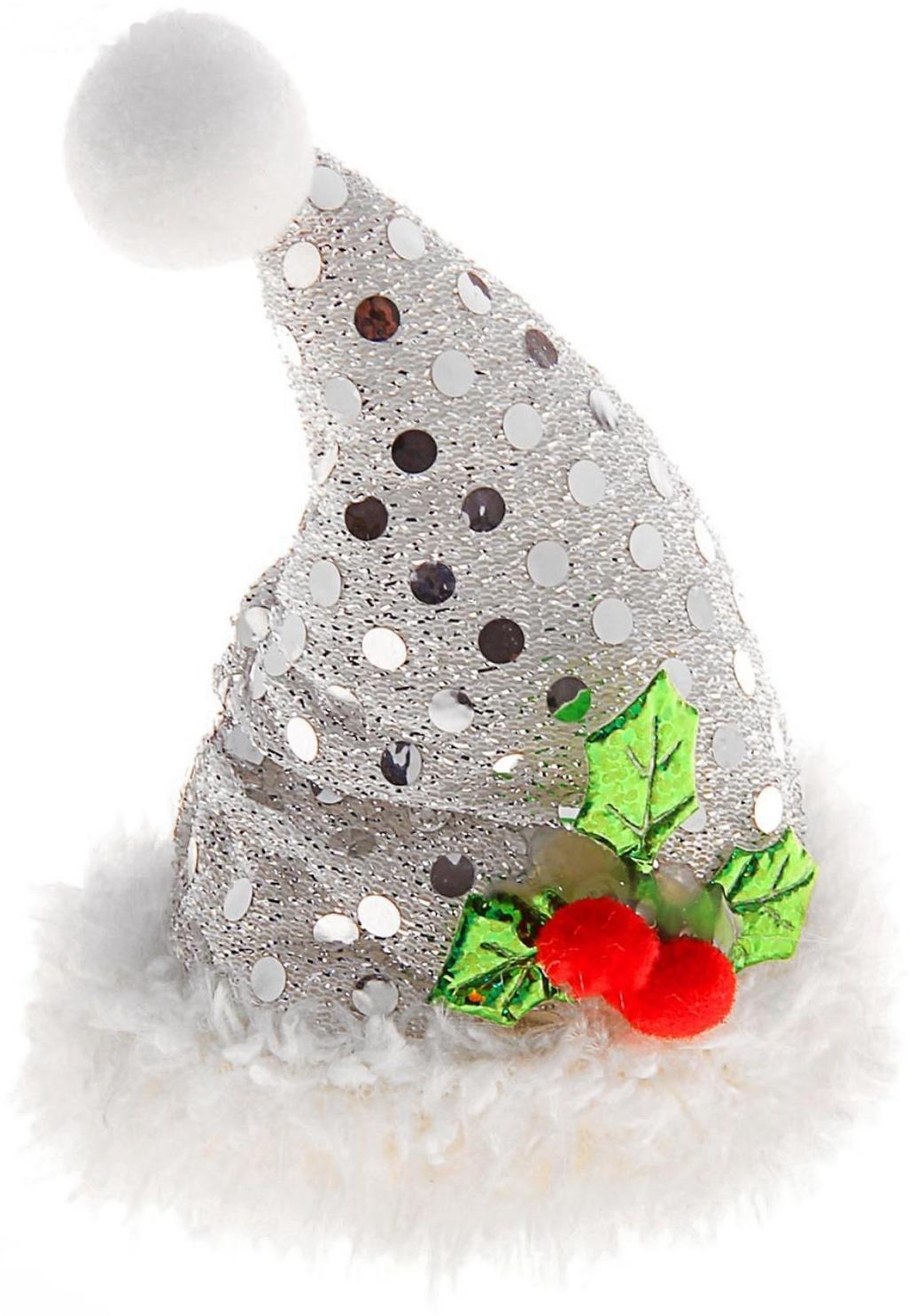 Карнавальный зажим «Блестящий колпак», цвета МИКС