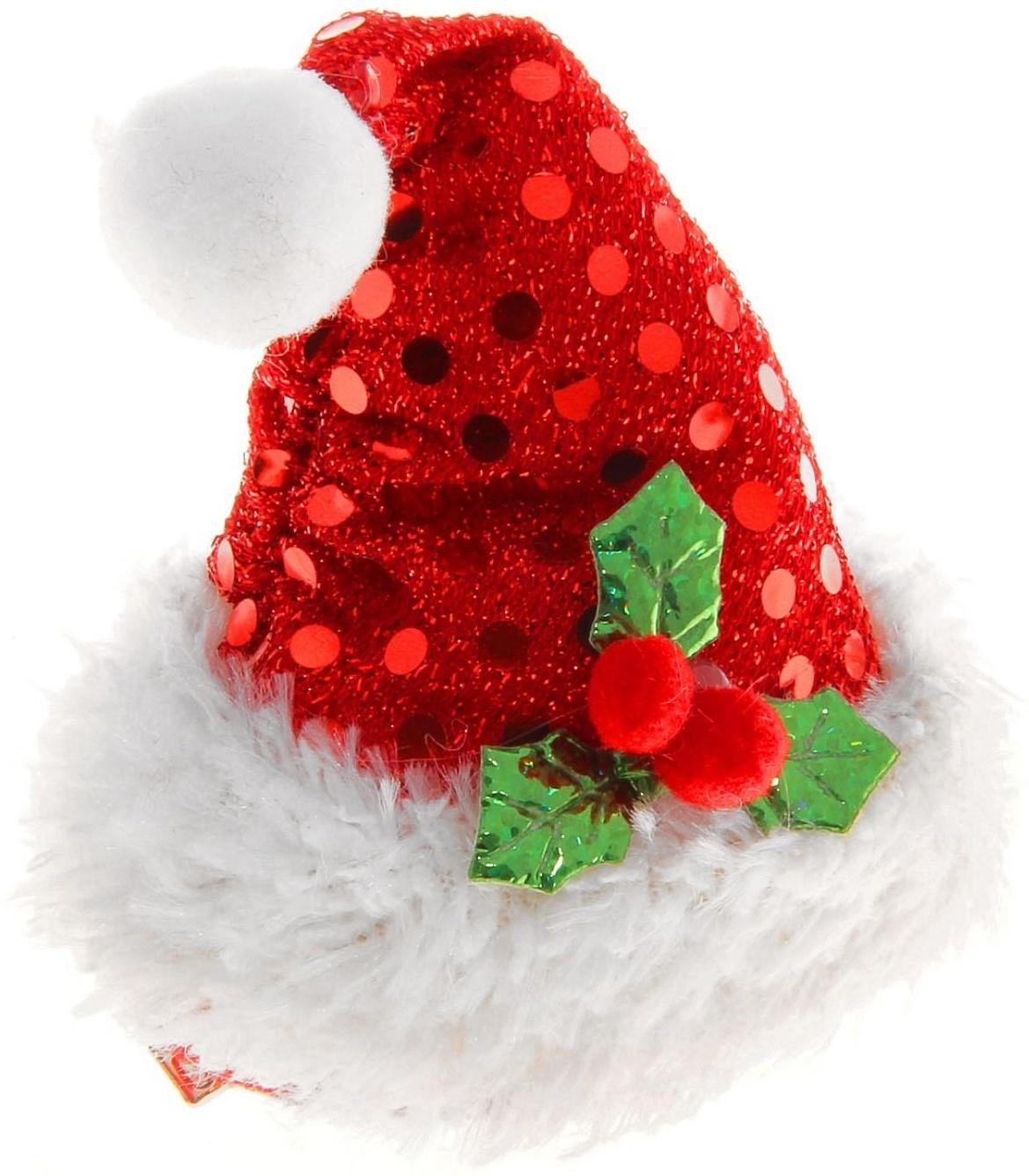 Карнавальный зажим «Блестящий колпак», цвета МИКС