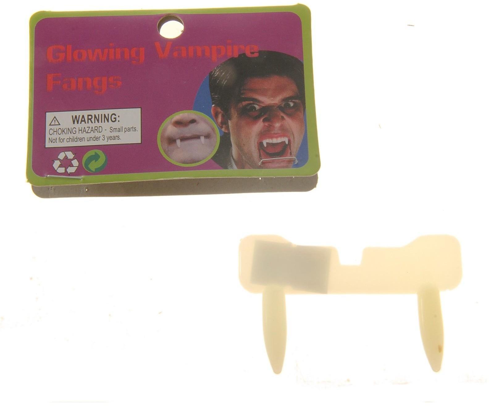 Прикол «Клыки вампира», светоотражающие