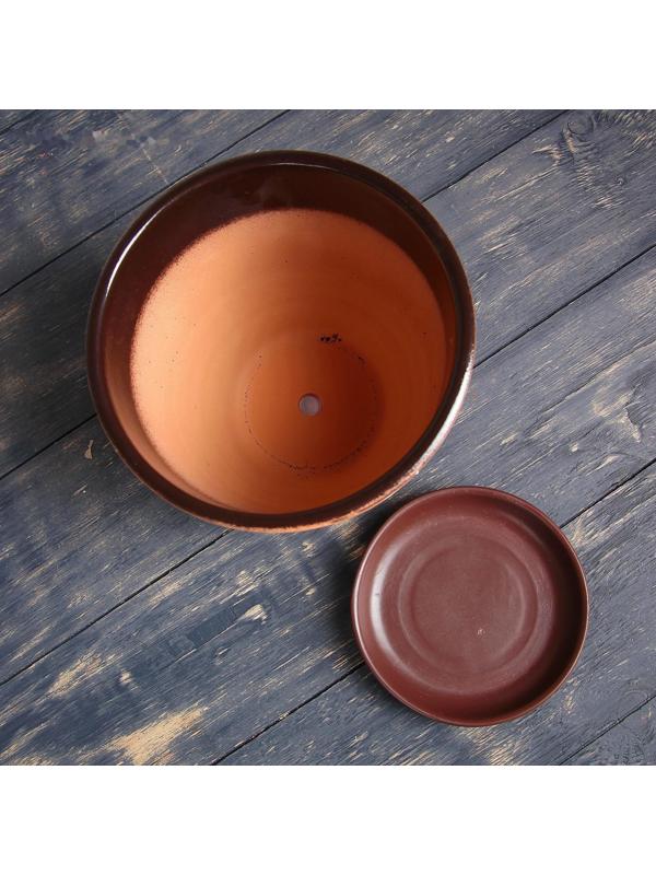 Горшок цветочный Ленок 2,5л с подставкой