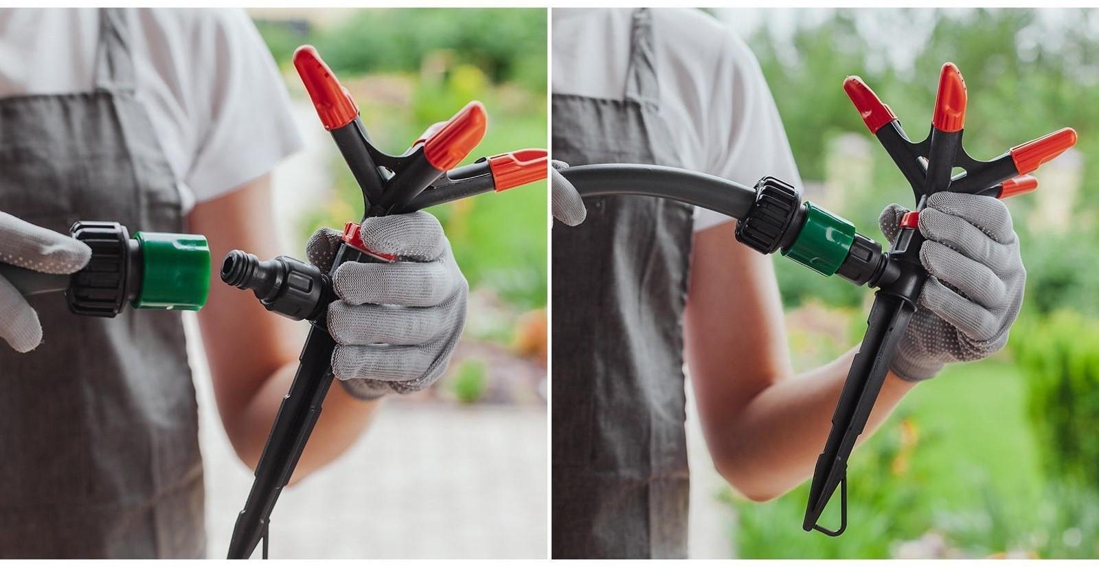 Распылитель 5-лепестковый, под коннектор, пика, пластик, «Жук»