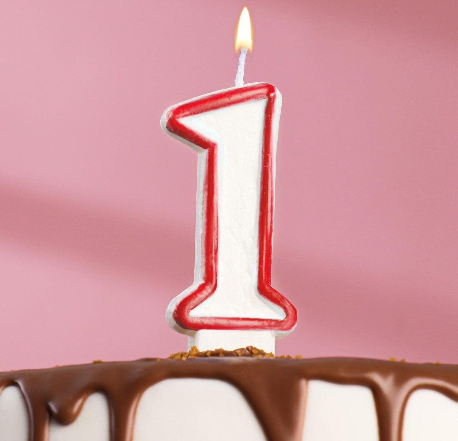 Свеча для торта цифра 