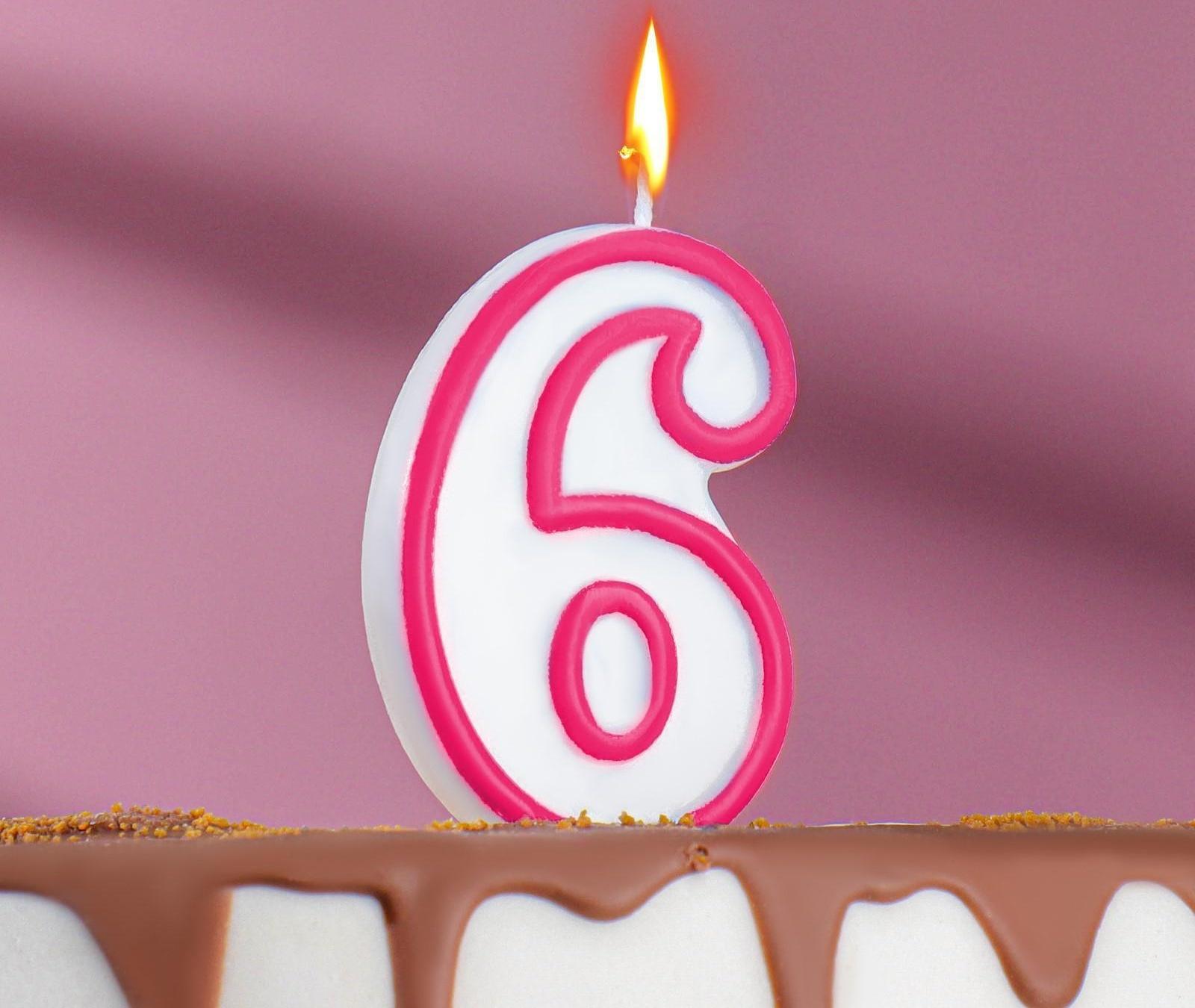 Свеча для торта цифра 