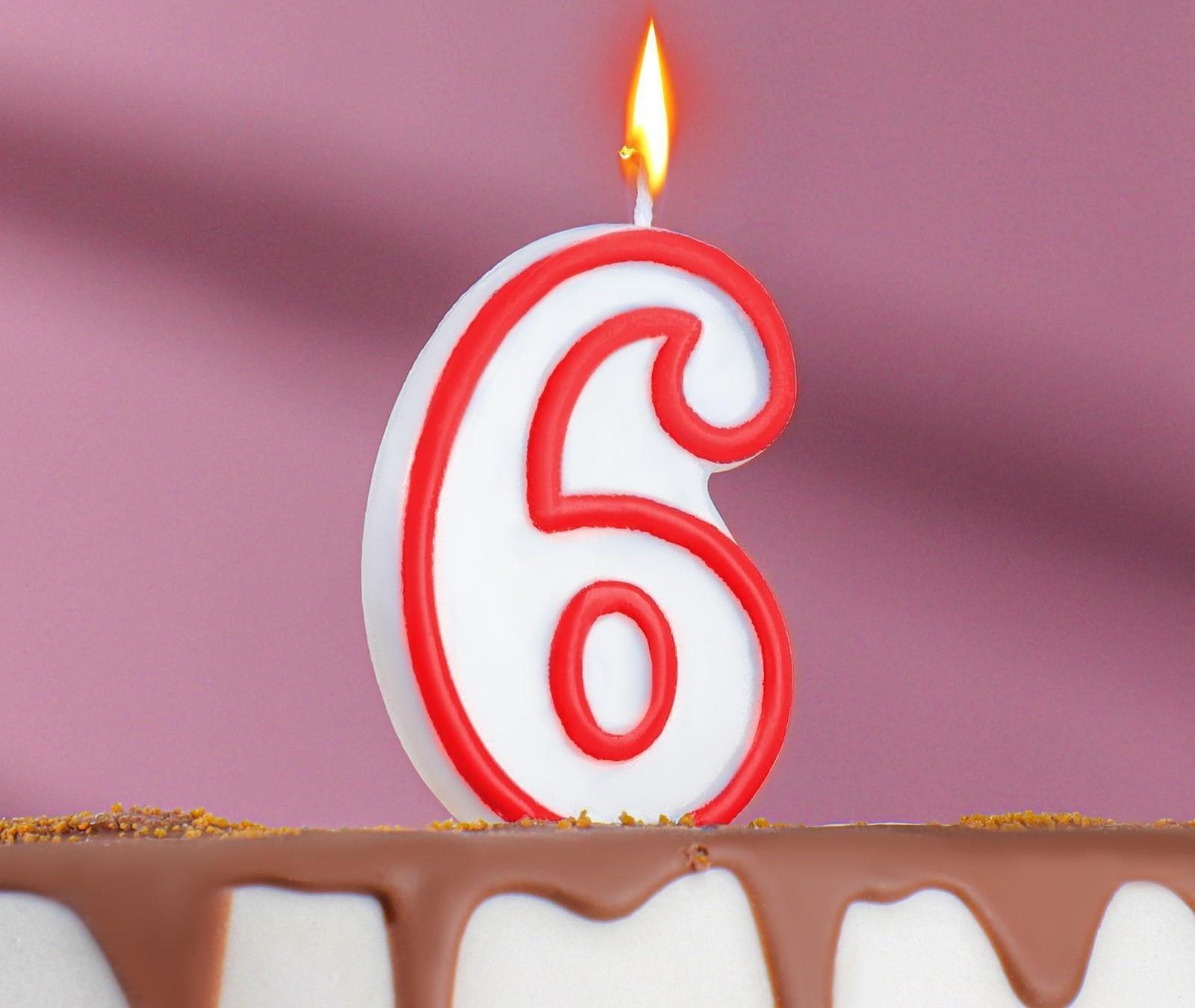 Свеча для торта цифра 