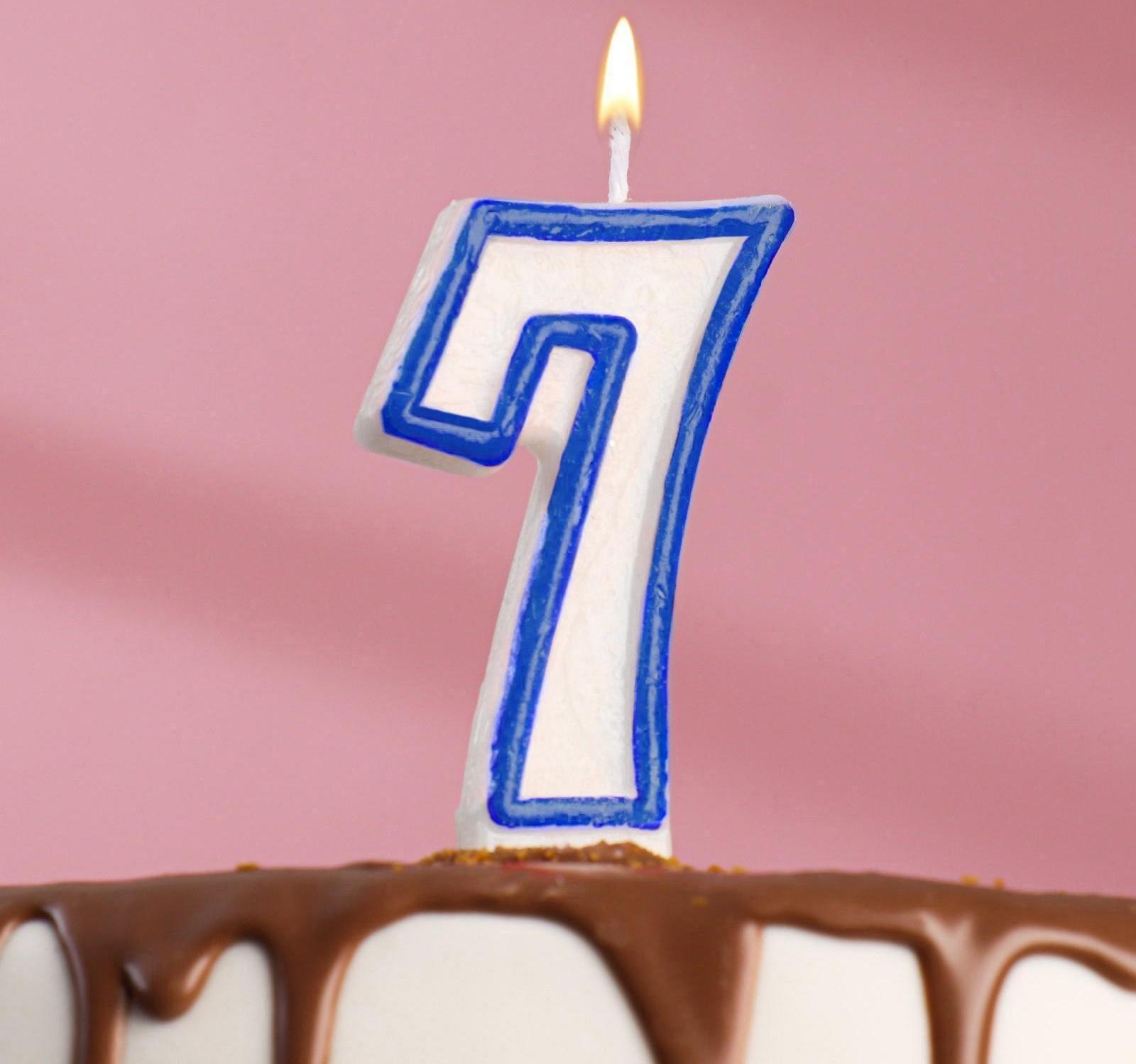 Свеча для торта цифра 