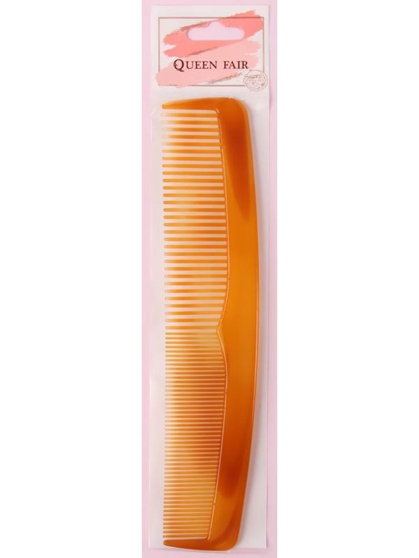Расчёска комбинированная, 20 × 4 см, цвет янтарный
