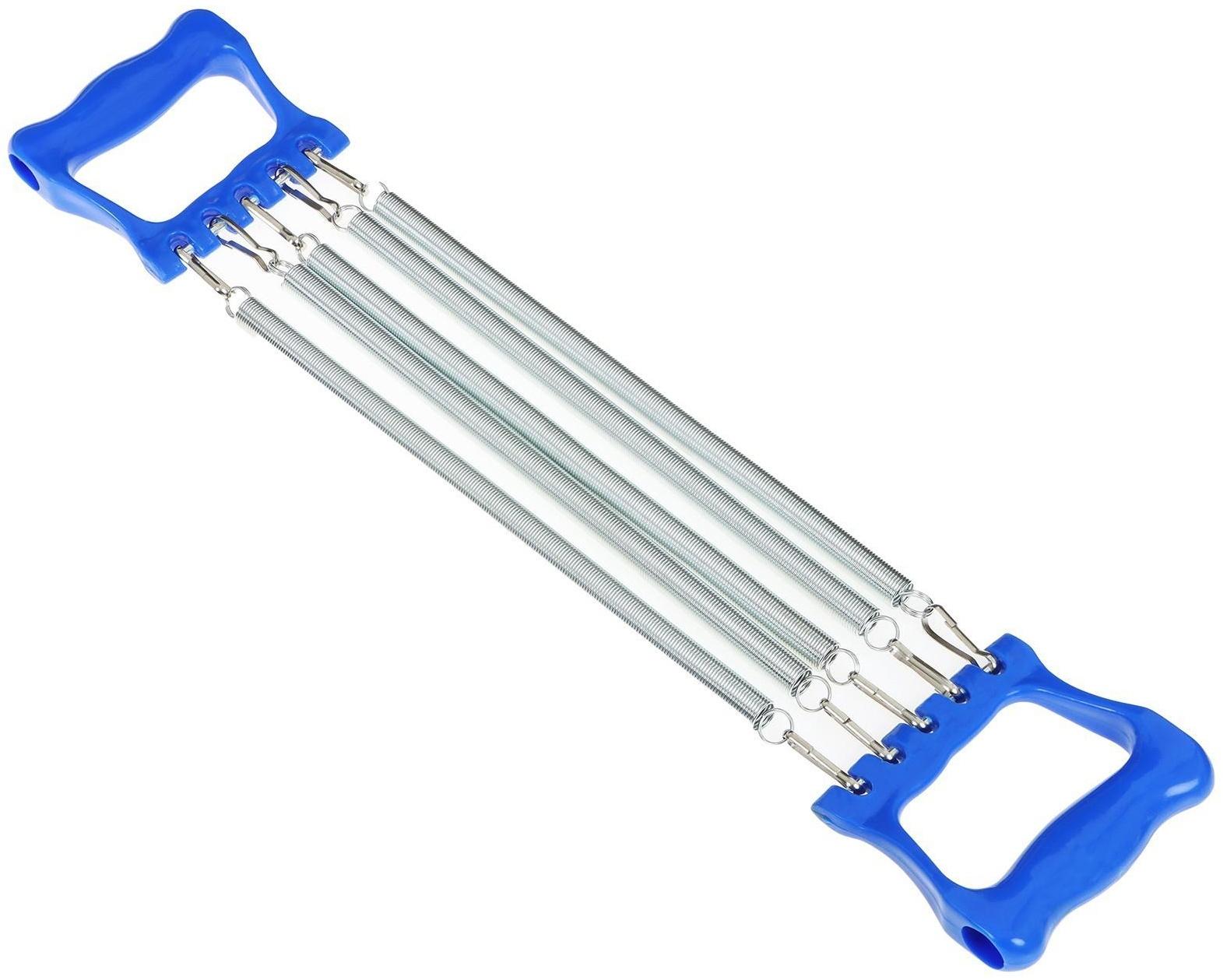 Детский эспандер, пластиковые ручки, металлические пружины, цвет МИКС, 10 кг