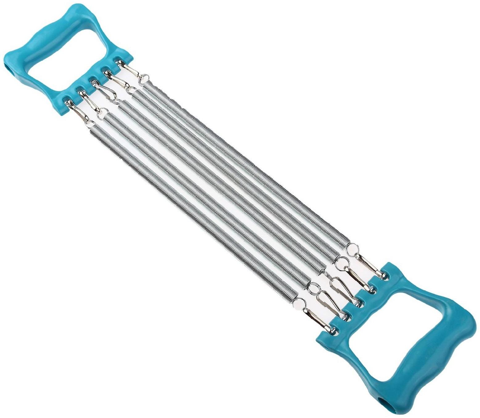 Детский эспандер, пластиковые ручки, металлические пружины, цвет МИКС, 10 кг