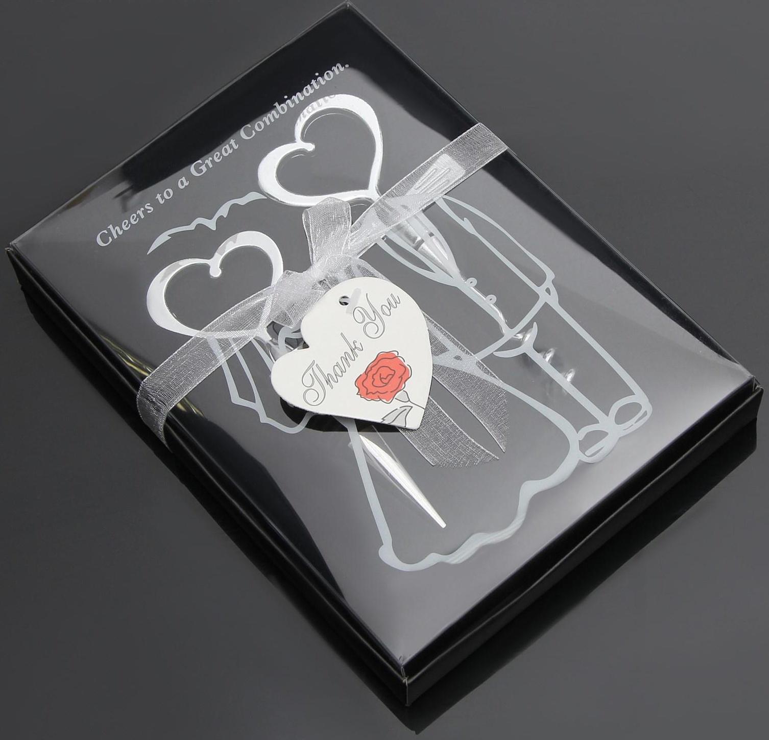 Набор для вина Доляна «Сердца», 2 предмета: штопор, пробка фигурная