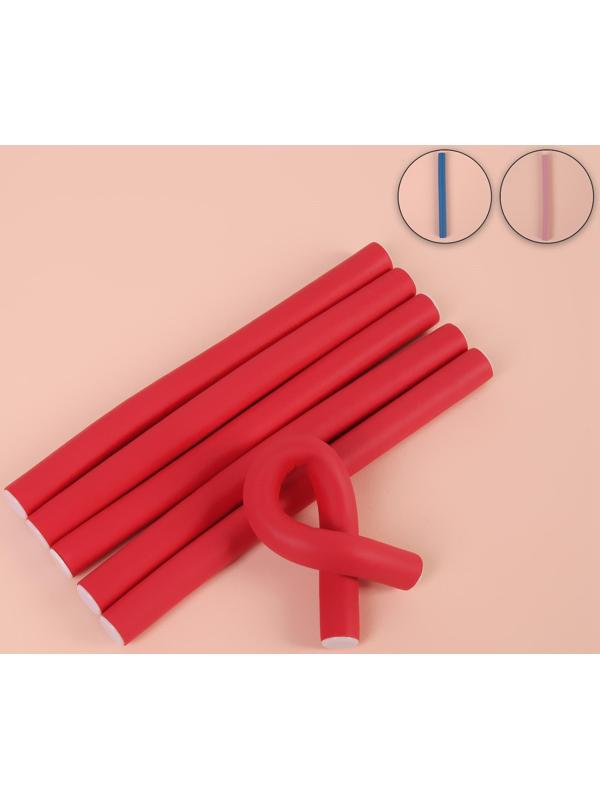 Бигуди «Бумеранг», d = 1,5 см, 18 см, 6 шт, цвет МИКС