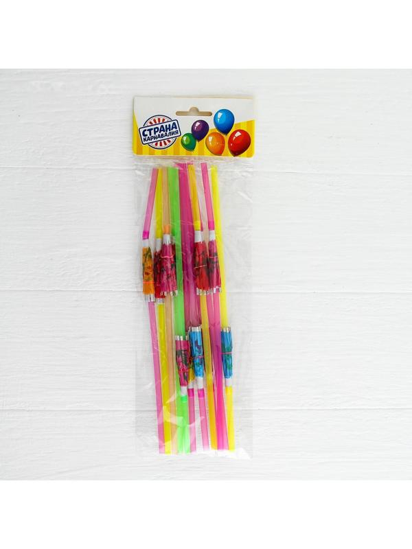 Трубочка для коктейля «Зонтик», набор 12 шт.