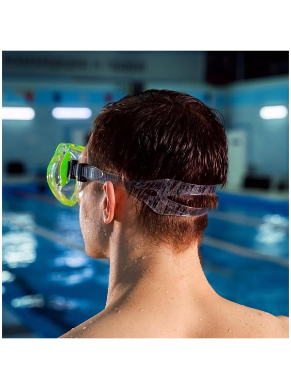 Маска для плавания взрослая, PVC, в пакете, цвета микс