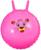 Мяч прыгун с рожками «Счастливые улыбки», массажный, d=45 см, 350 г, МИКС