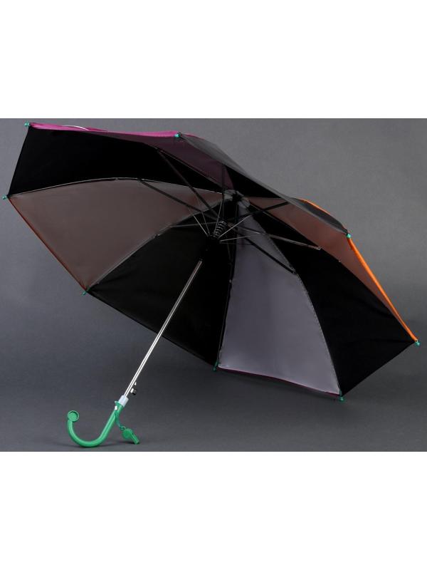 Зонт детский «Радуга нежная» со свистком, полуавтоматический, r=45 см, цвет МИКС