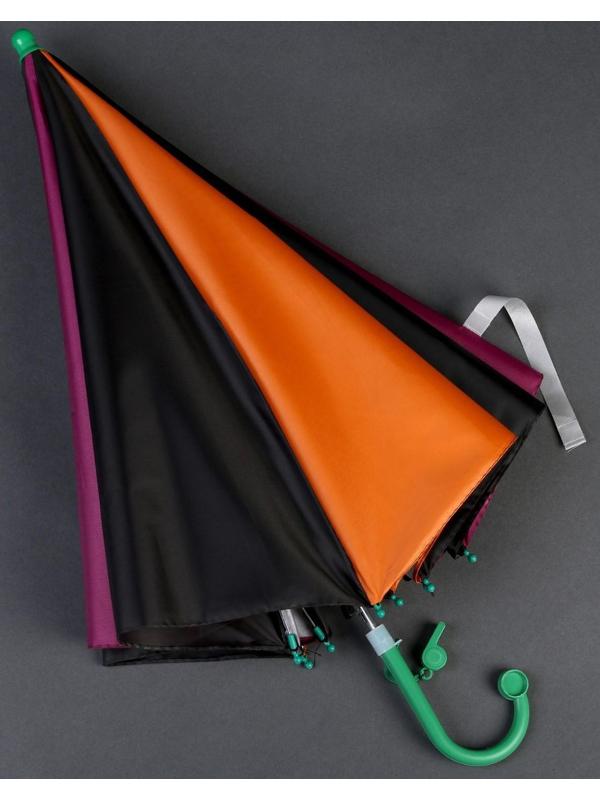 Зонт детский «Радуга нежная» со свистком, полуавтоматический, r=45 см, цвет МИКС