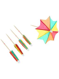 Шпажки для канапе «Зонтик», острый угол, набор 12 шт.