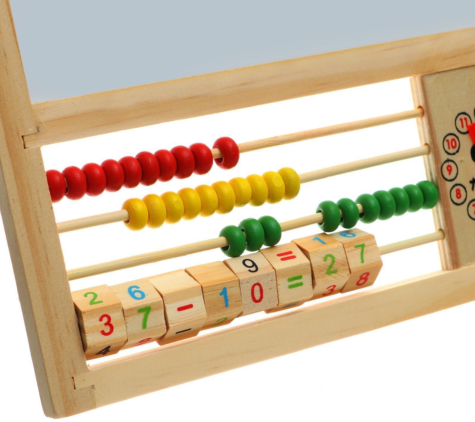 Доска магнитная двухсторонняя, на подставке, рабочее поле: 22 × 22 см