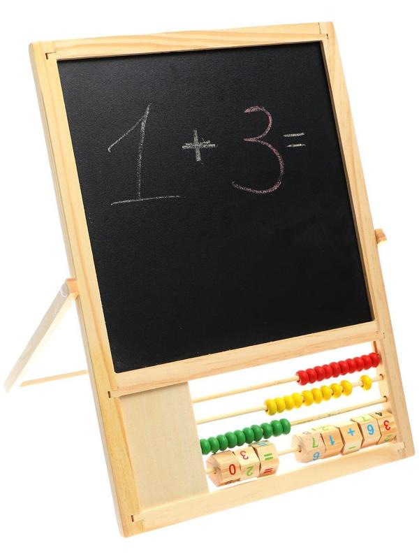 Доска магнитная двухсторонняя, на подставке, рабочее поле: 22 × 22 см