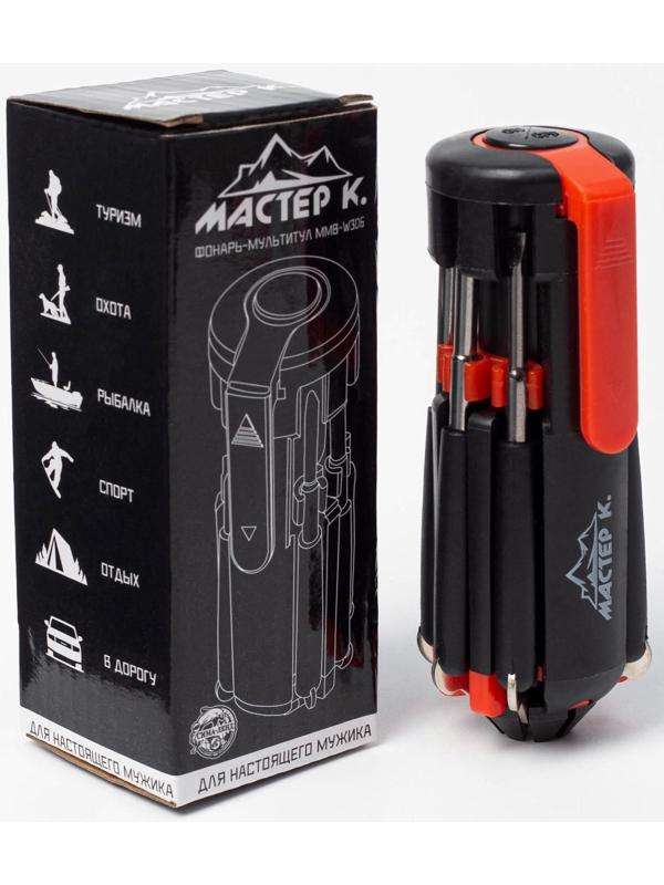 Фонарь многофункциональный, мультитул 8 в 1 