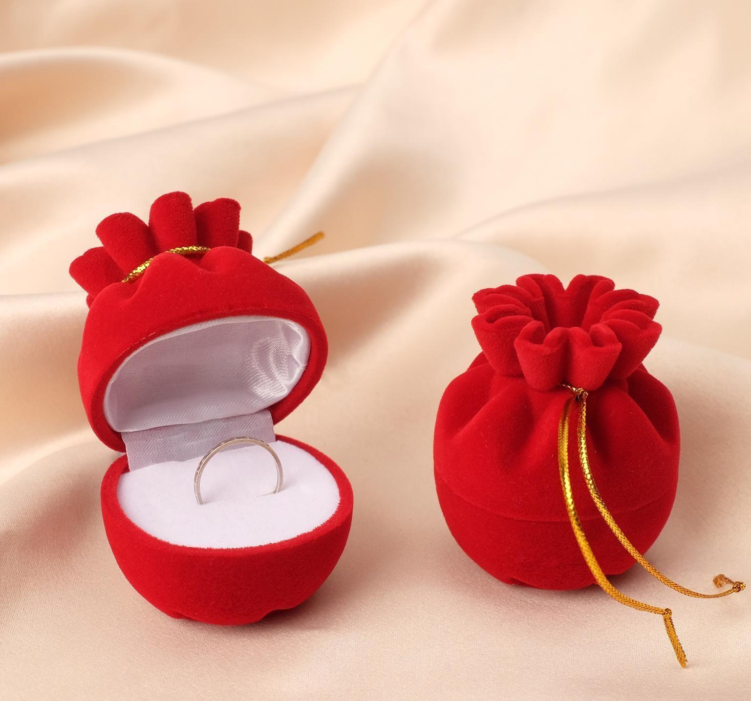 Футляр бархатный под серьги/кольцо 