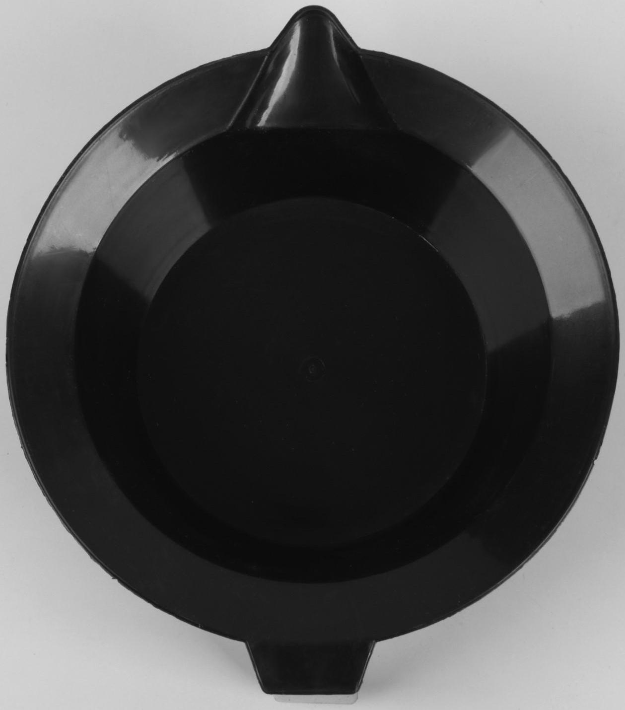 Чаша для окрашивания, с ручкой и носиком, d = 14 см, цвет чёрный