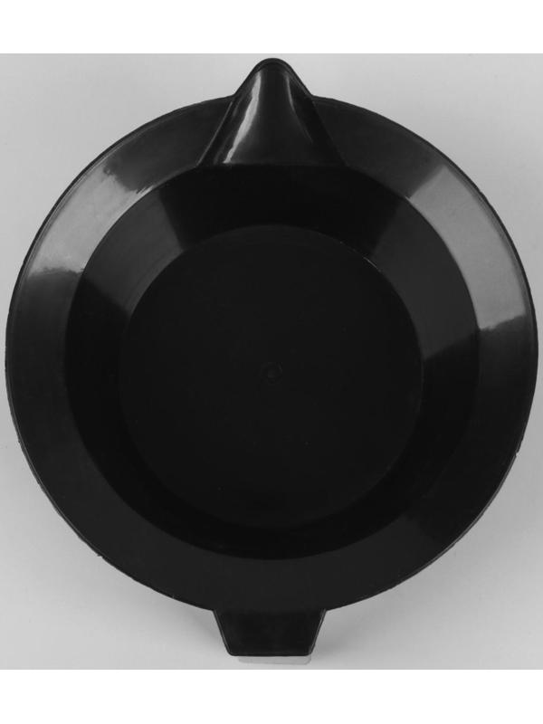 Чаша для окрашивания, с ручкой и носиком, d = 14 см, цвет чёрный