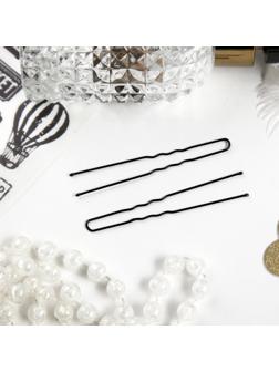 Шпильки для волос «Классик» (набор 40 шт) 6 см, чёрный