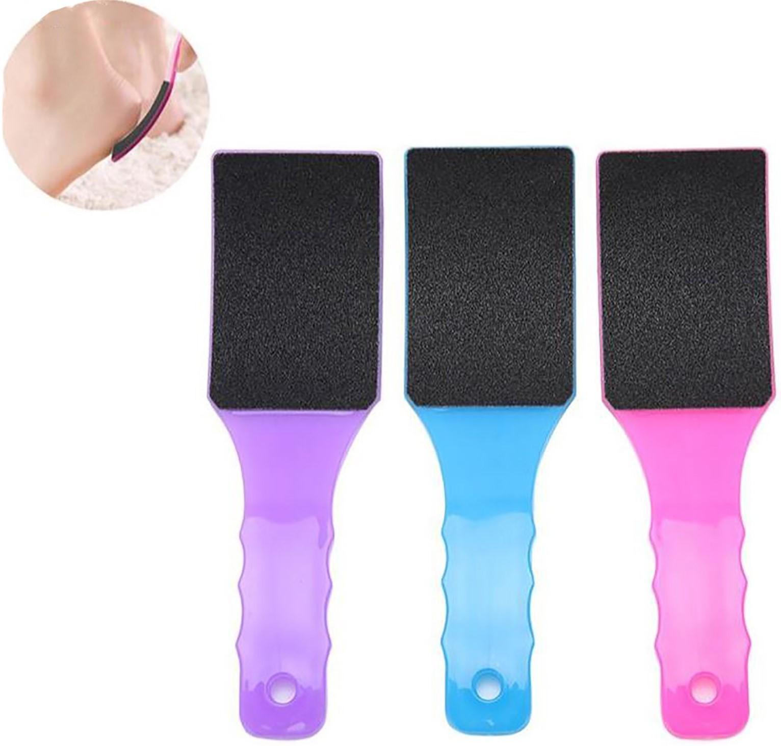 Тёрка для ног, наждачная, двусторонняя, 23 см, цвет МИКС