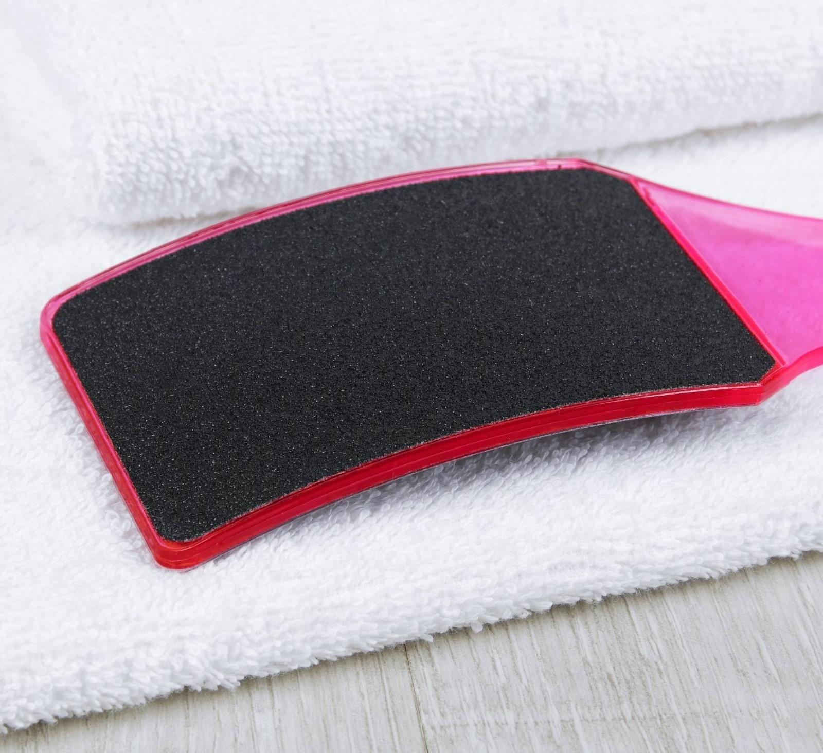 Тёрка для ног, наждачная, двусторонняя, 23 см, цвет МИКС