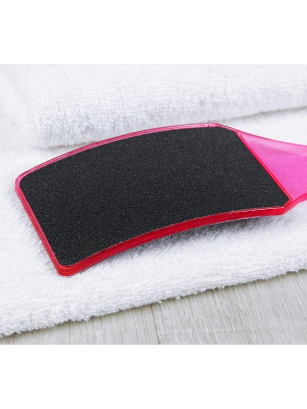 Тёрка для ног, наждачная, двусторонняя, 23 см, цвет МИКС