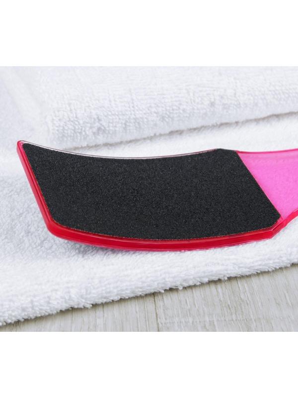 Тёрка для ног, наждачная, двусторонняя, 23 см, цвет МИКС