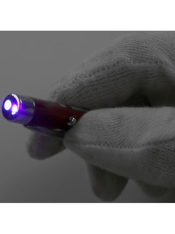 Фонарь-ручка, с лазером, 2 света, 13.5 х 1 см, микс