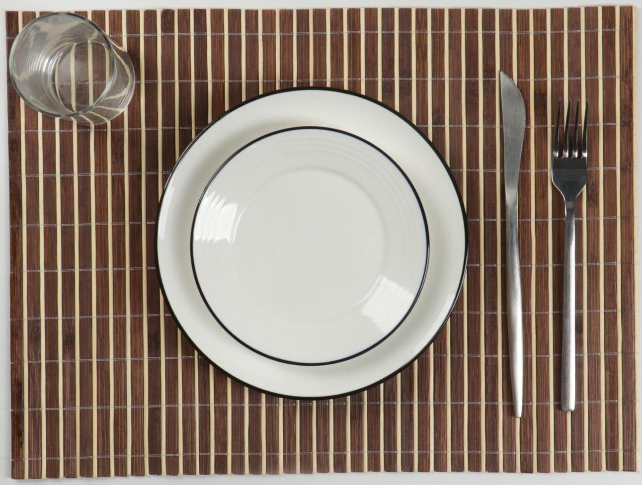 Салфетка сервировочная на стол «Соломка коричневая», 45×30 см