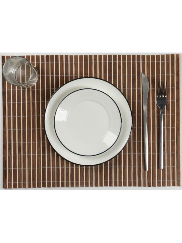 Салфетка сервировочная на стол «Соломка коричневая», 45×30 см