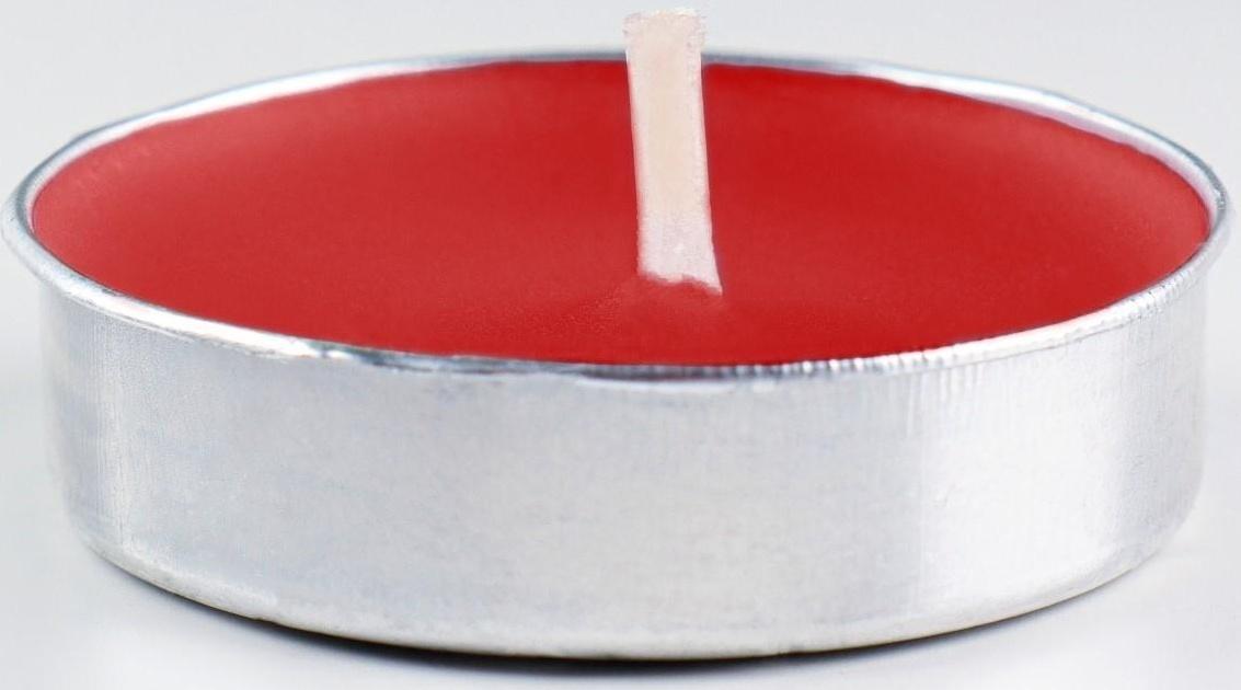 Набор свечей чайных ароматических, 6 шт, клубника