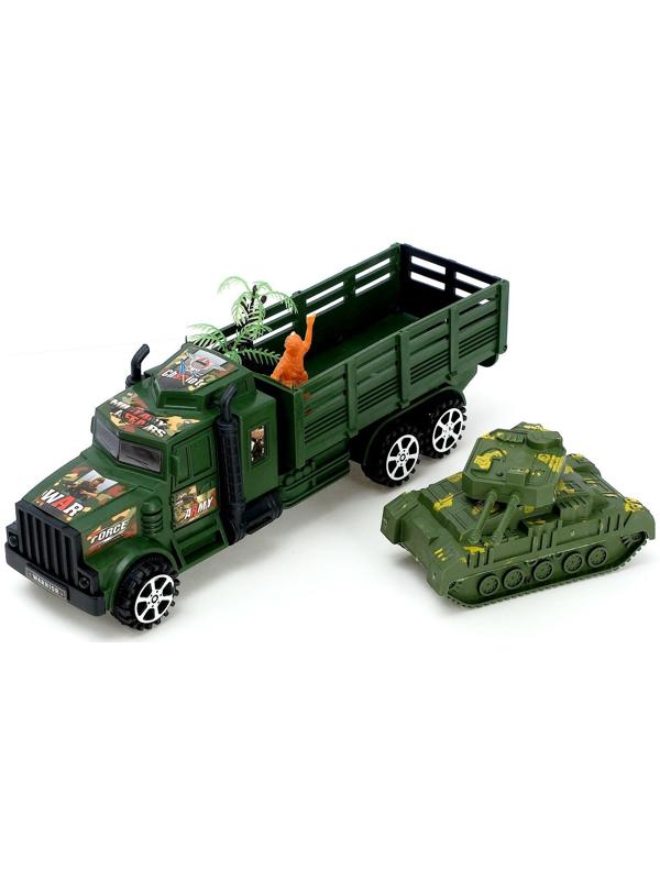 Машина инерционная «Военная», с танком и солдатиком