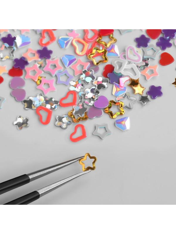 Пайетки для декора «Ассорти», разноцветные