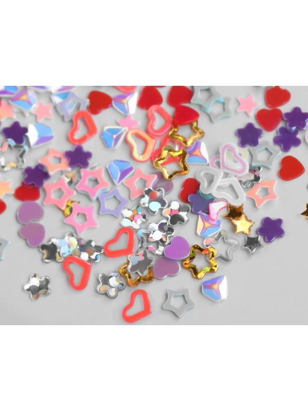 Пайетки для декора «Ассорти», разноцветные