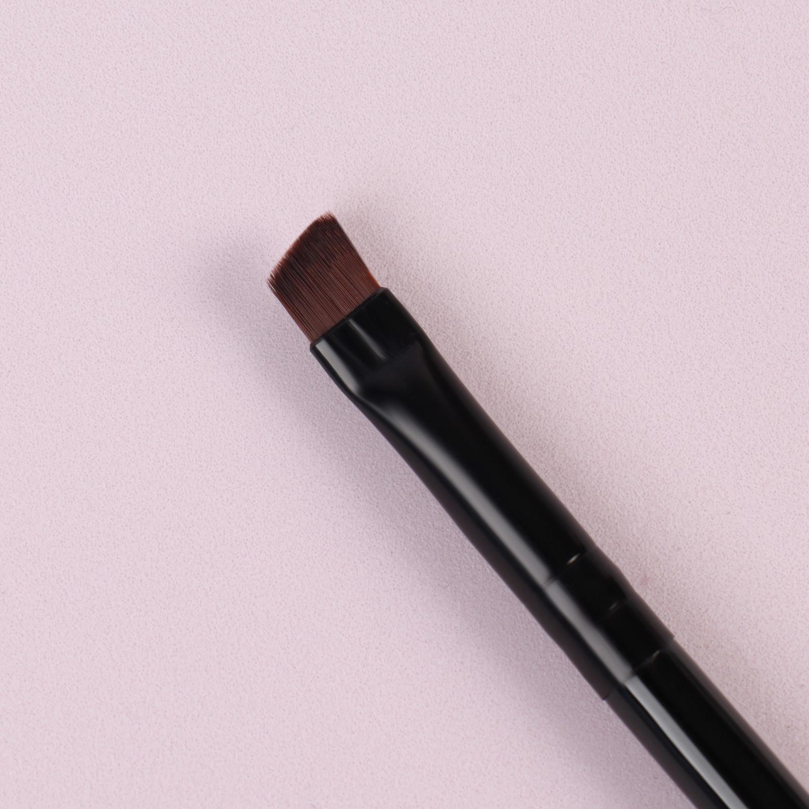 Кисть для макияжа, скошенная, 14 см, цвет чёрный