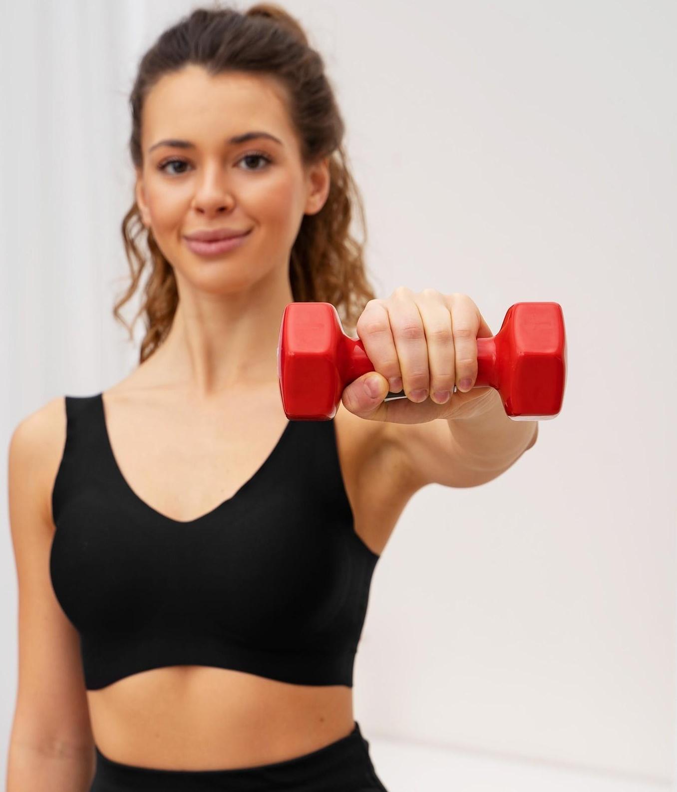 Гантель виниловая, 2,5 кг, цвета микс