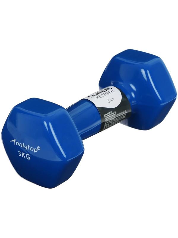 Гантель виниловая, 3 кг