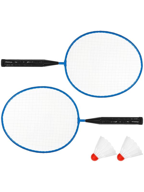 Набор для бадминтона, 2 ракетки, 2 волана, цвета МИКС