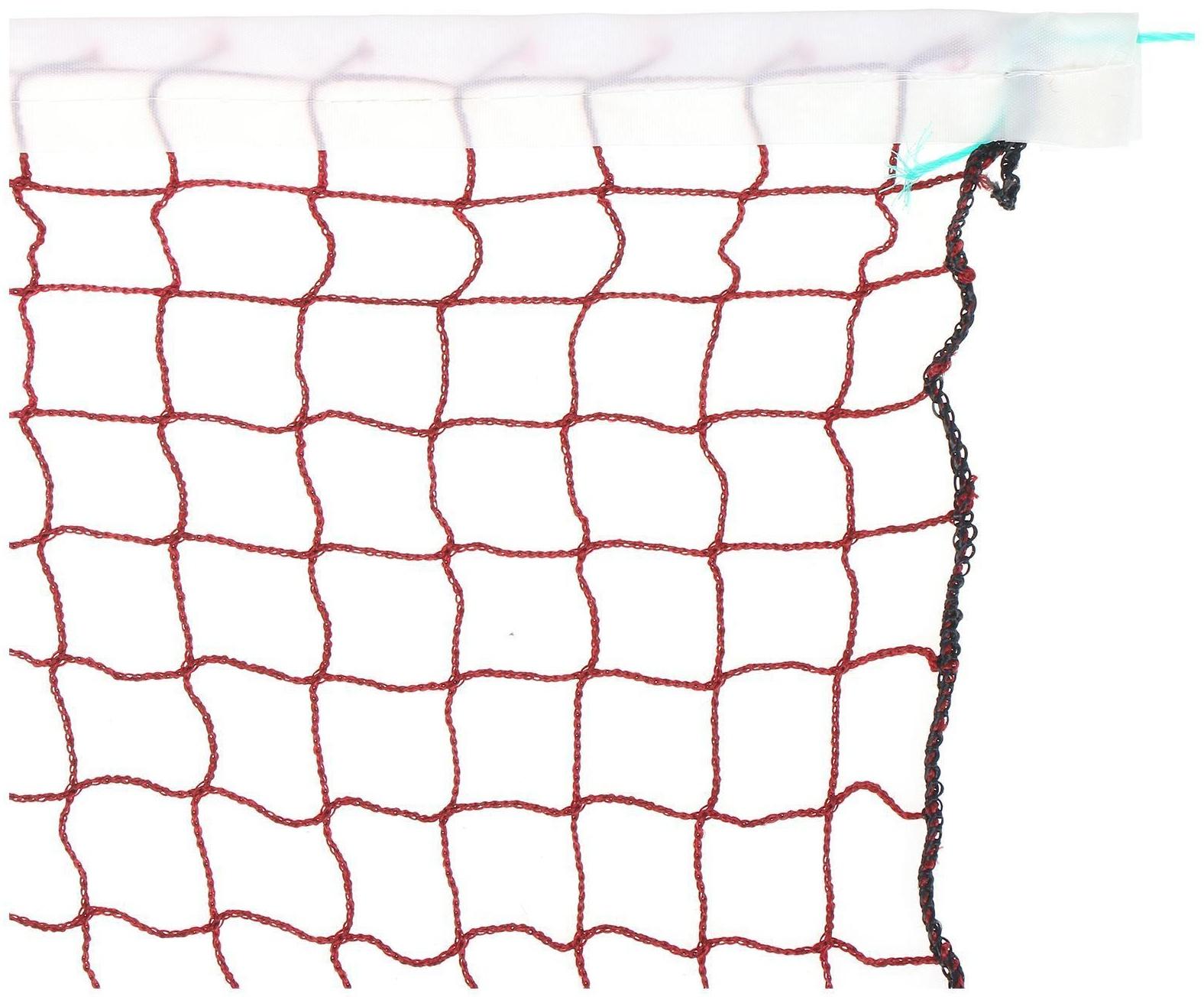 Сетка для бадминтона коричневая, нить 1,5 мм