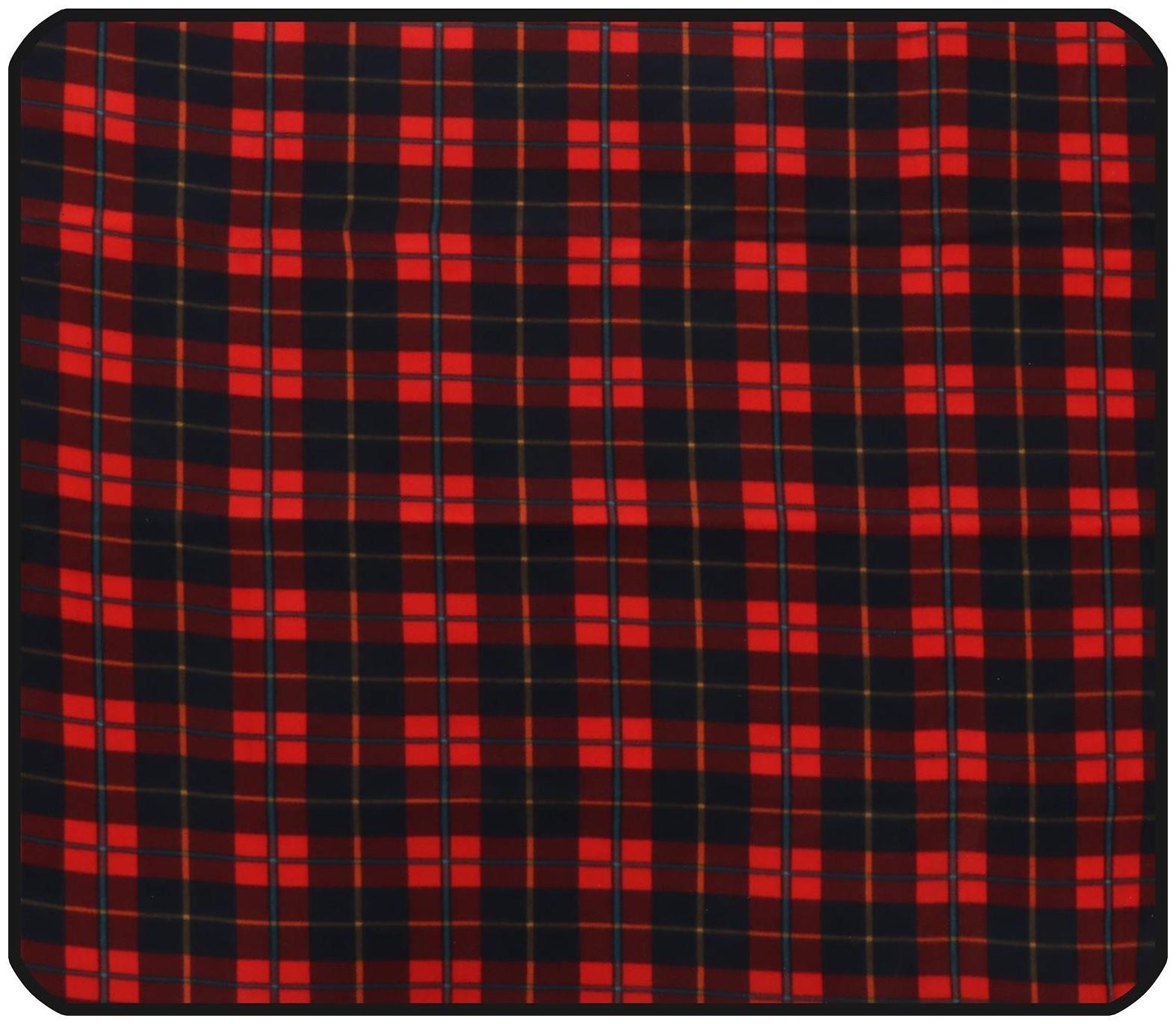 Коврик туристический, флис, р. 130 х 150 х 0.3 см, цвет МИКС